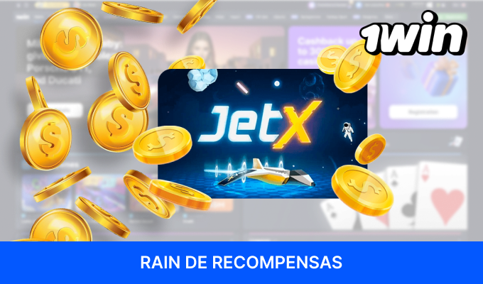 El Rain de recompensas añade emoción al chat del juego 1win JetX